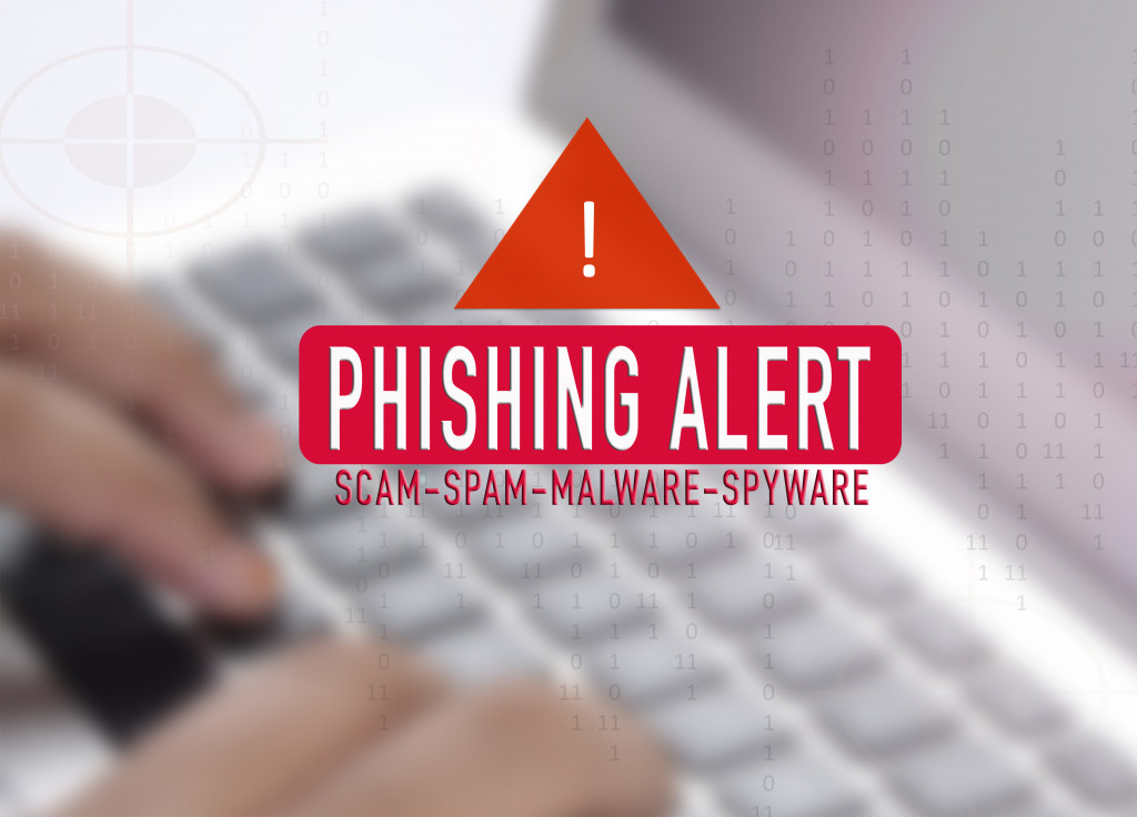 phishing alert concept